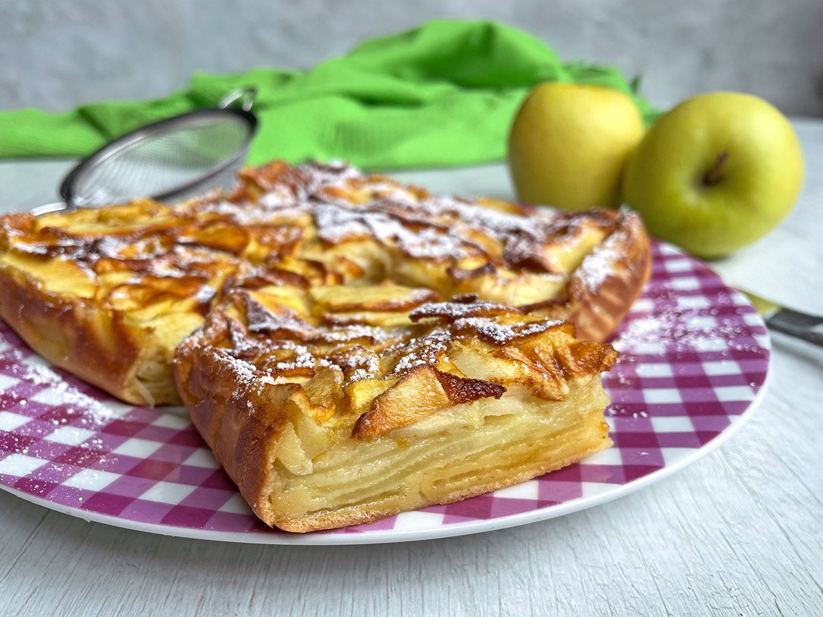 Invisible Apple Cake in Air Fryer
