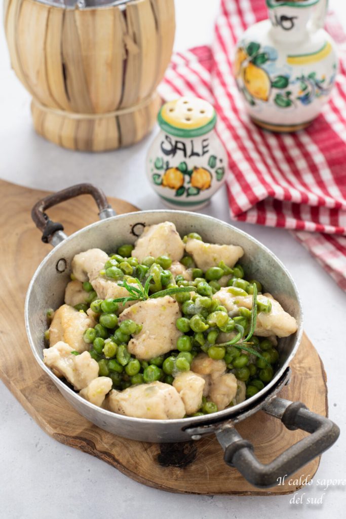 Chicken stew with peas
