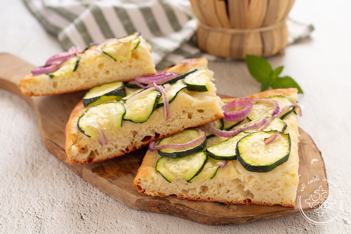 Soft Zucchini Focaccia