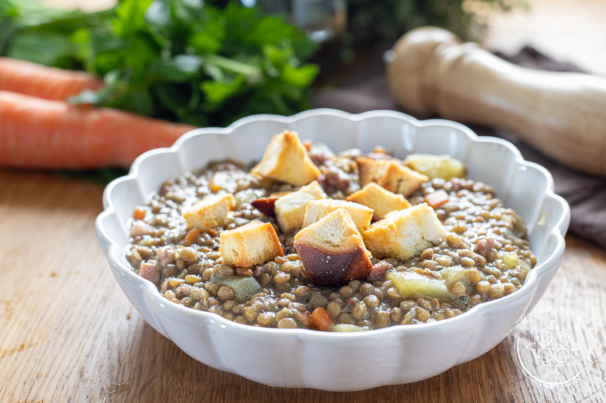 Lentil and Pancetta Soup