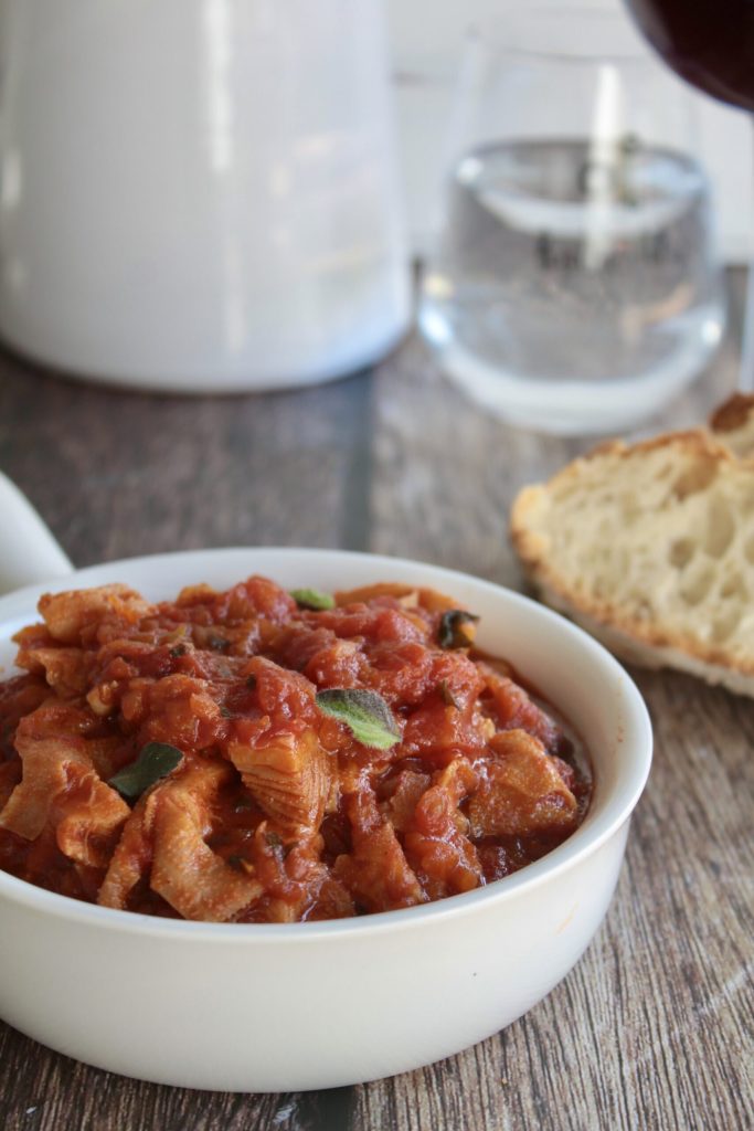 quick Roman-style tripe with pecorino