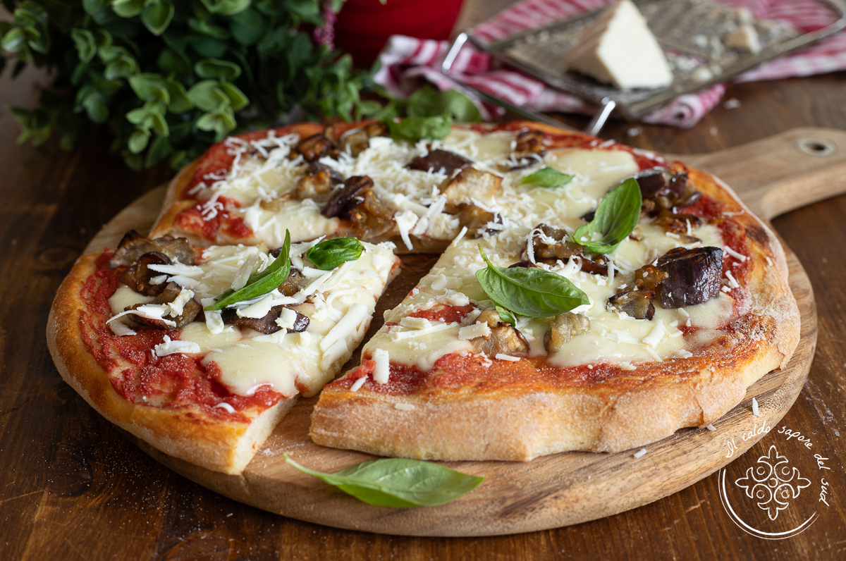 Pizza alla Norma with Eggplant and Salted Ricotta