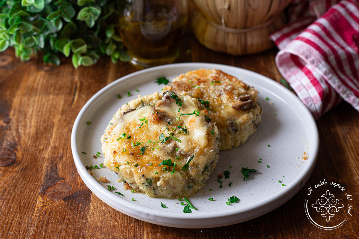 Potato and Mushroom Mini Cakes