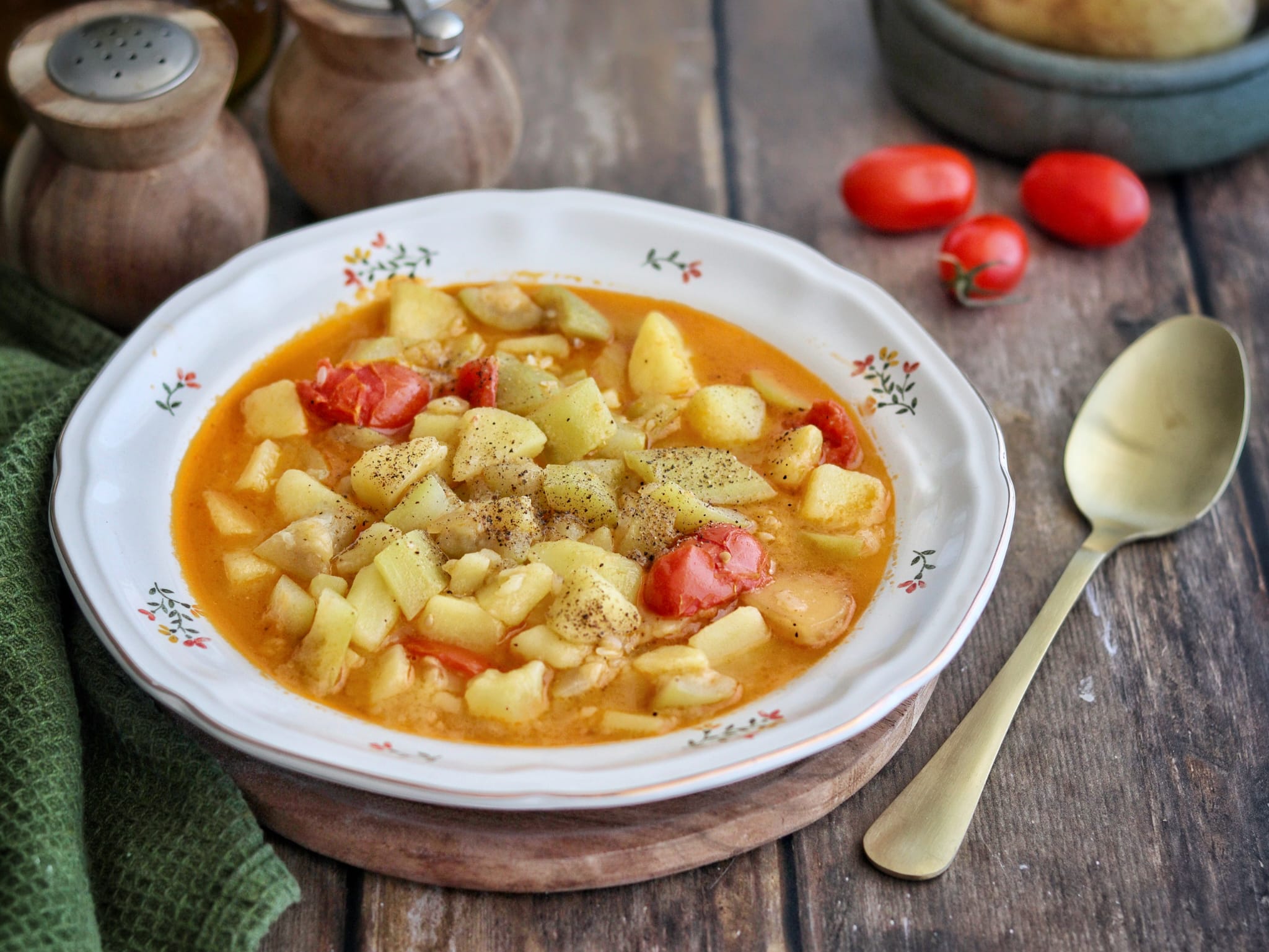 Long Zucchini and Potato Soup