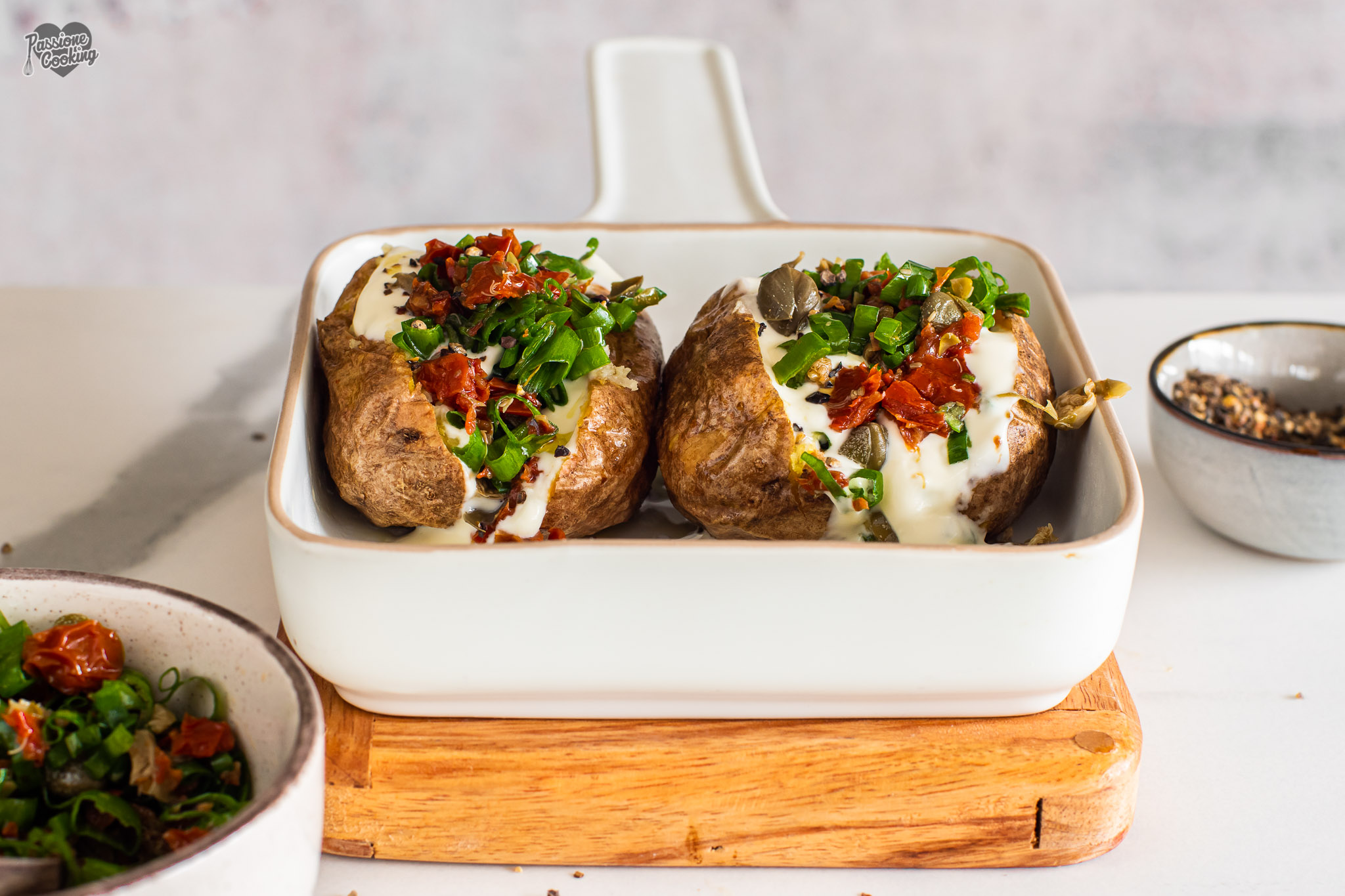 Mediterranean-style Baked Potatoes