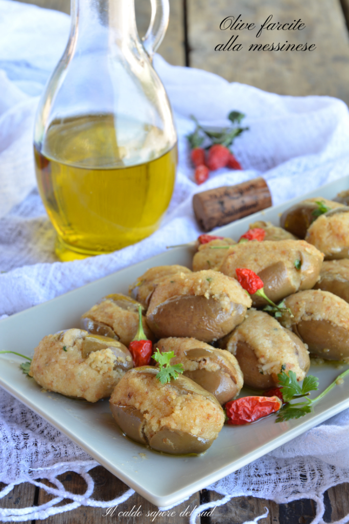Messina-style stuffed olives perfect recipe