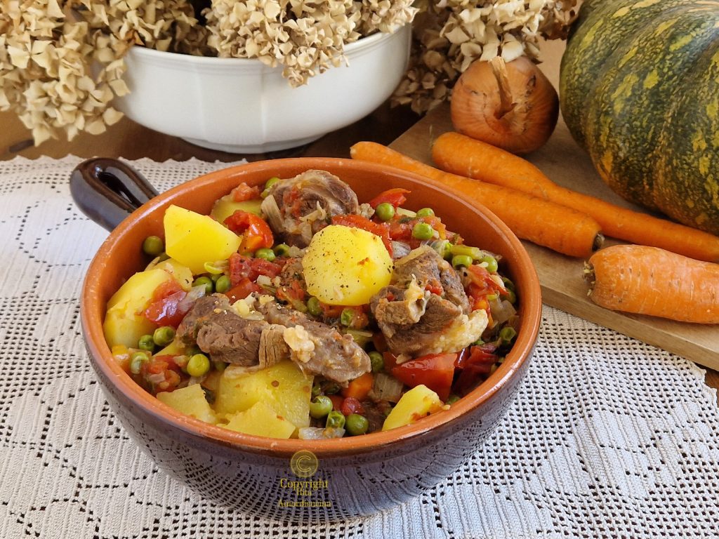 Stew with Potatoes and Peas