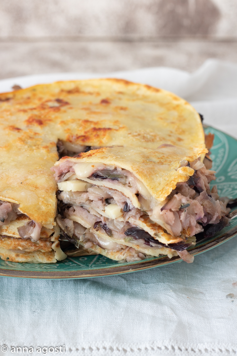 Radicchio Crepes Casserole