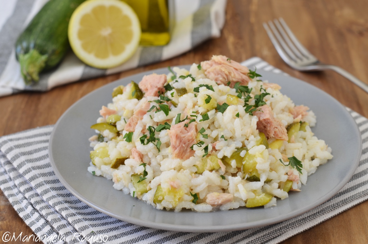Rice Salad with Tuna and Zucchini