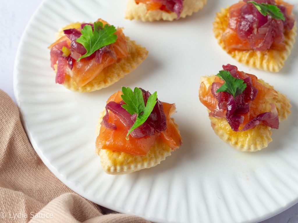Salmon Puff Pastry Hearts