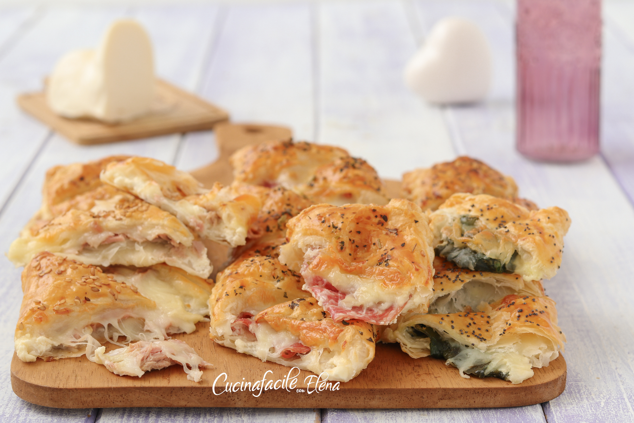 Savory Puff Pastry Loaves