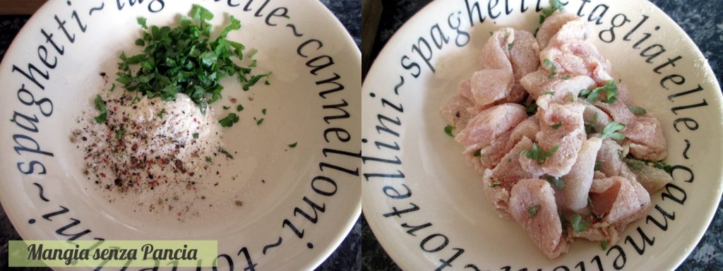 Skillet Chicken with Potatoes and Peas, Eat without Belly