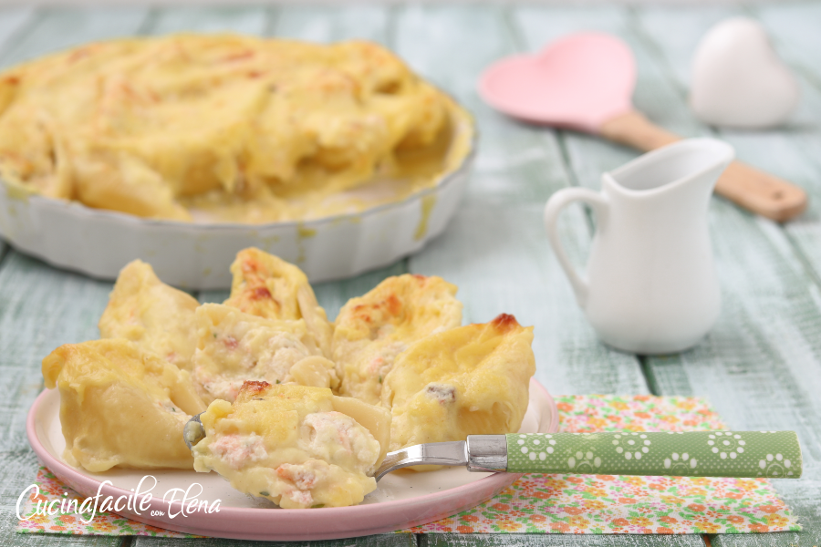 Stuffed Shells with Salmon