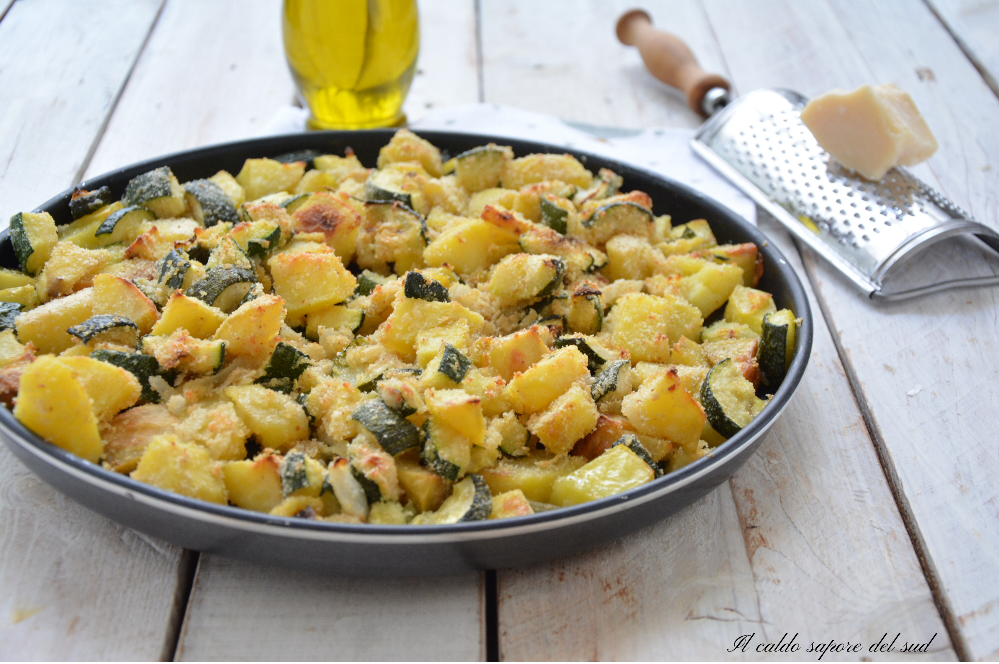 Potatoes and Zucchini Au Gratin