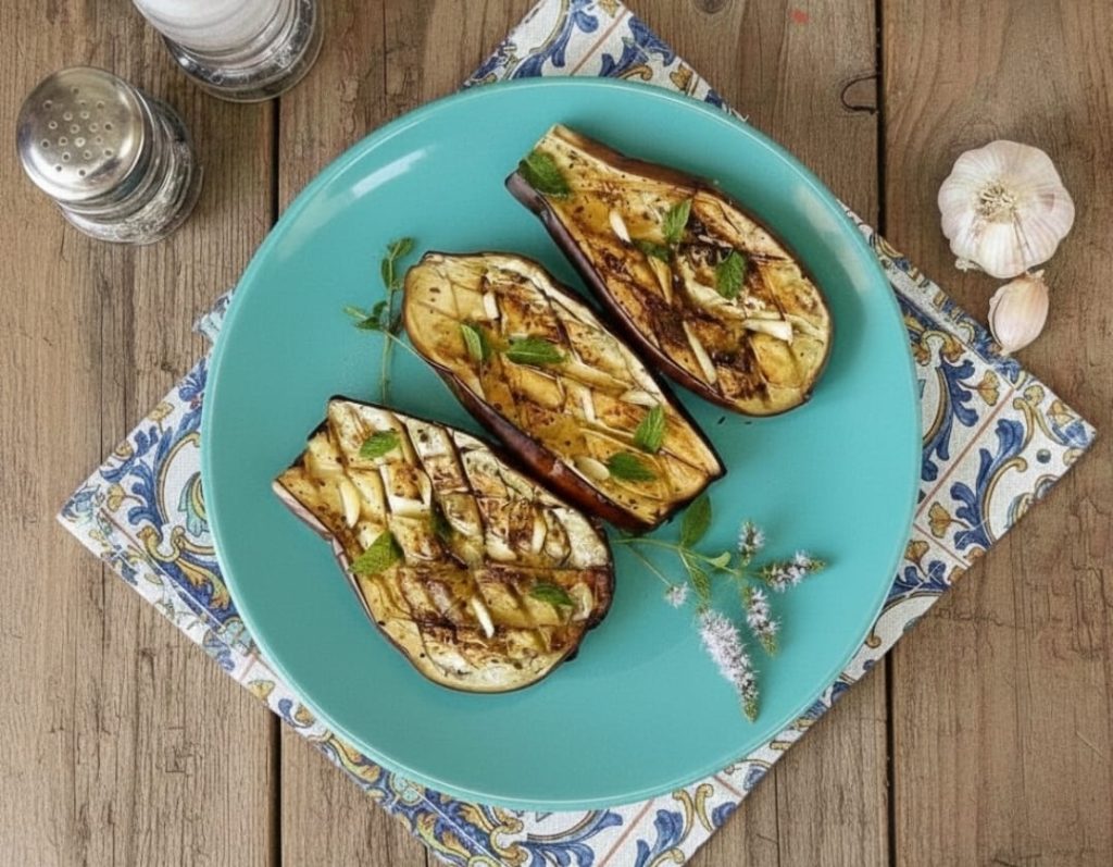 Eggplants with Mediterranean Flavors