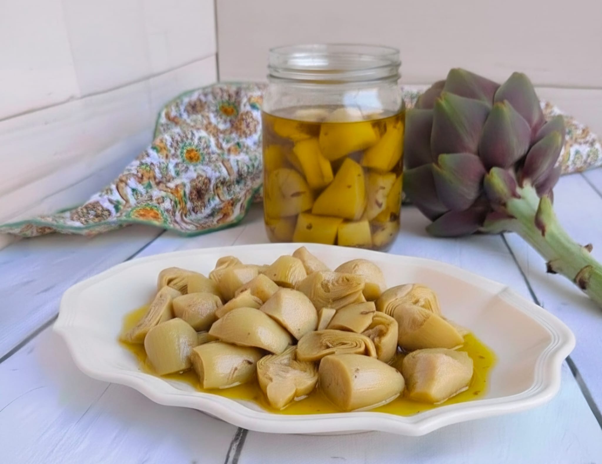 Grandma’s Artichokes Preserved in Oil