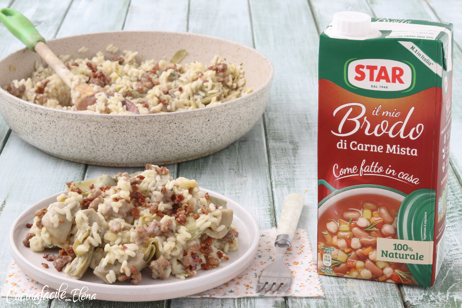 Artichoke and Sausage Risotto