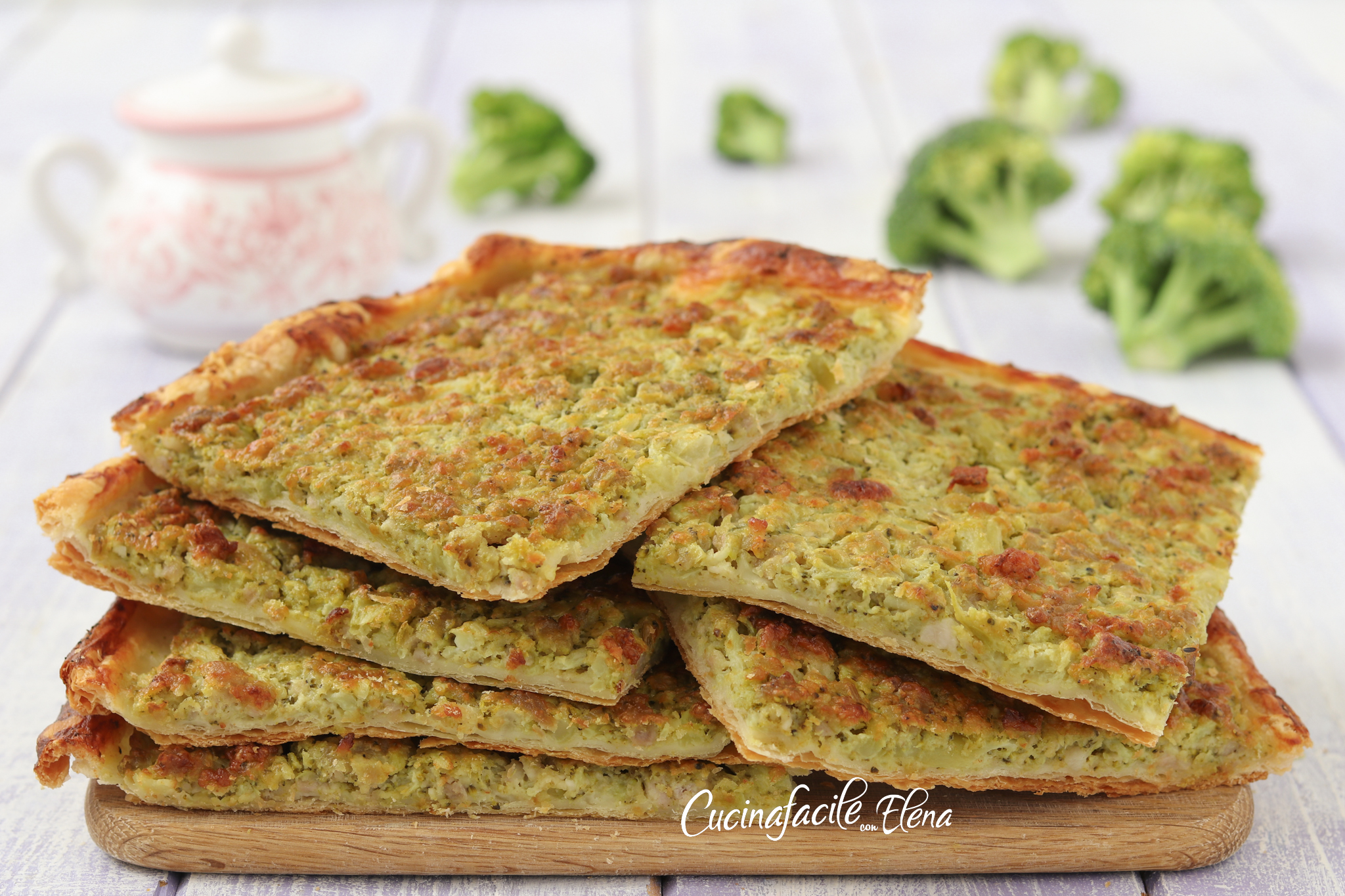 Broccoli and Sausage Puff Pastry