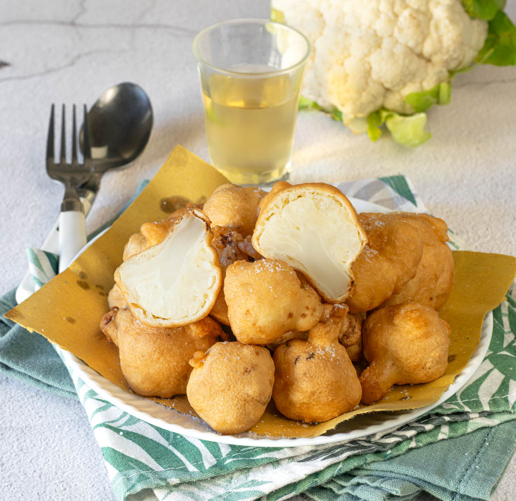 Cauliflower in batter without eggs