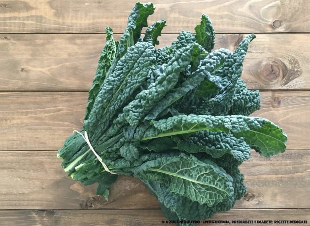 bunch of cavolo nero leaves