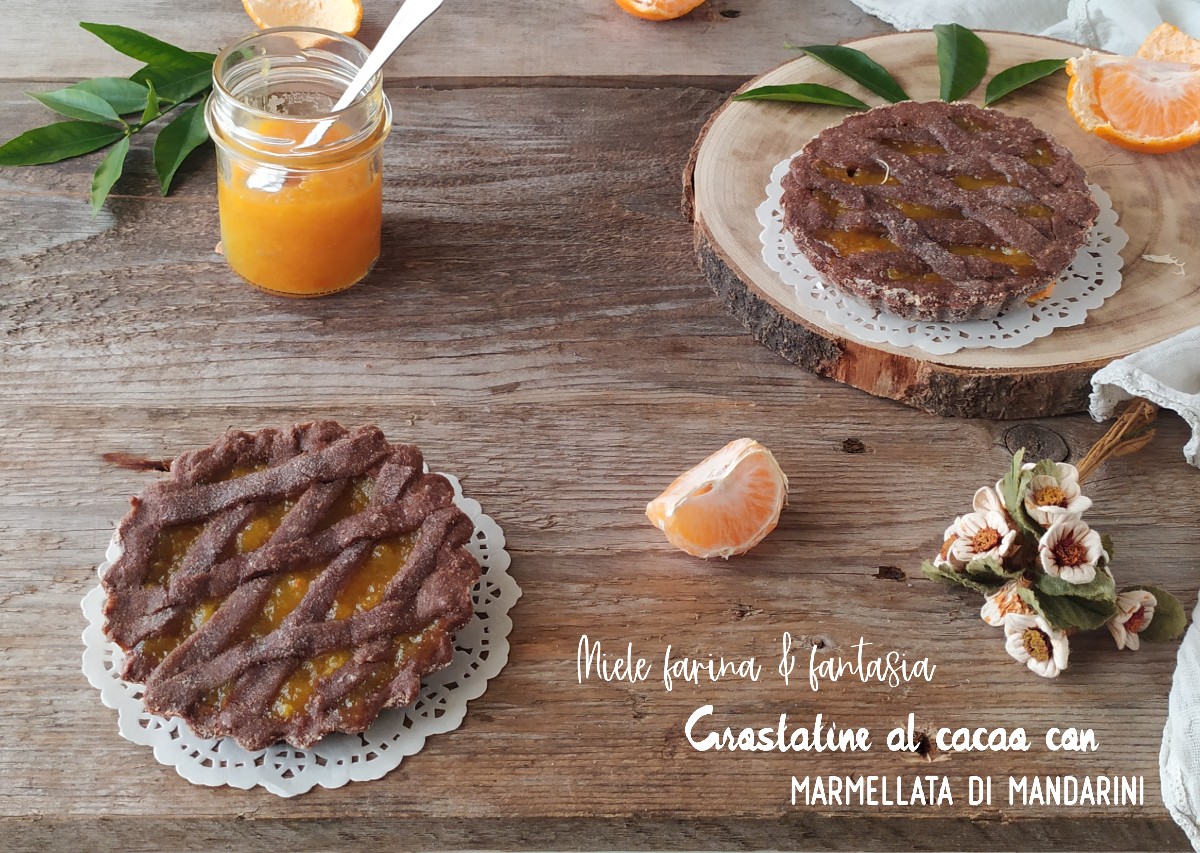 Cocoa Tartlets with Mandarin Jam