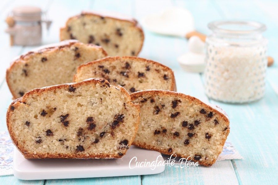 Coconut Pound Cake with Chocolate Chips