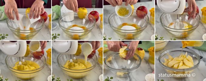 creamy apple cake batter 1