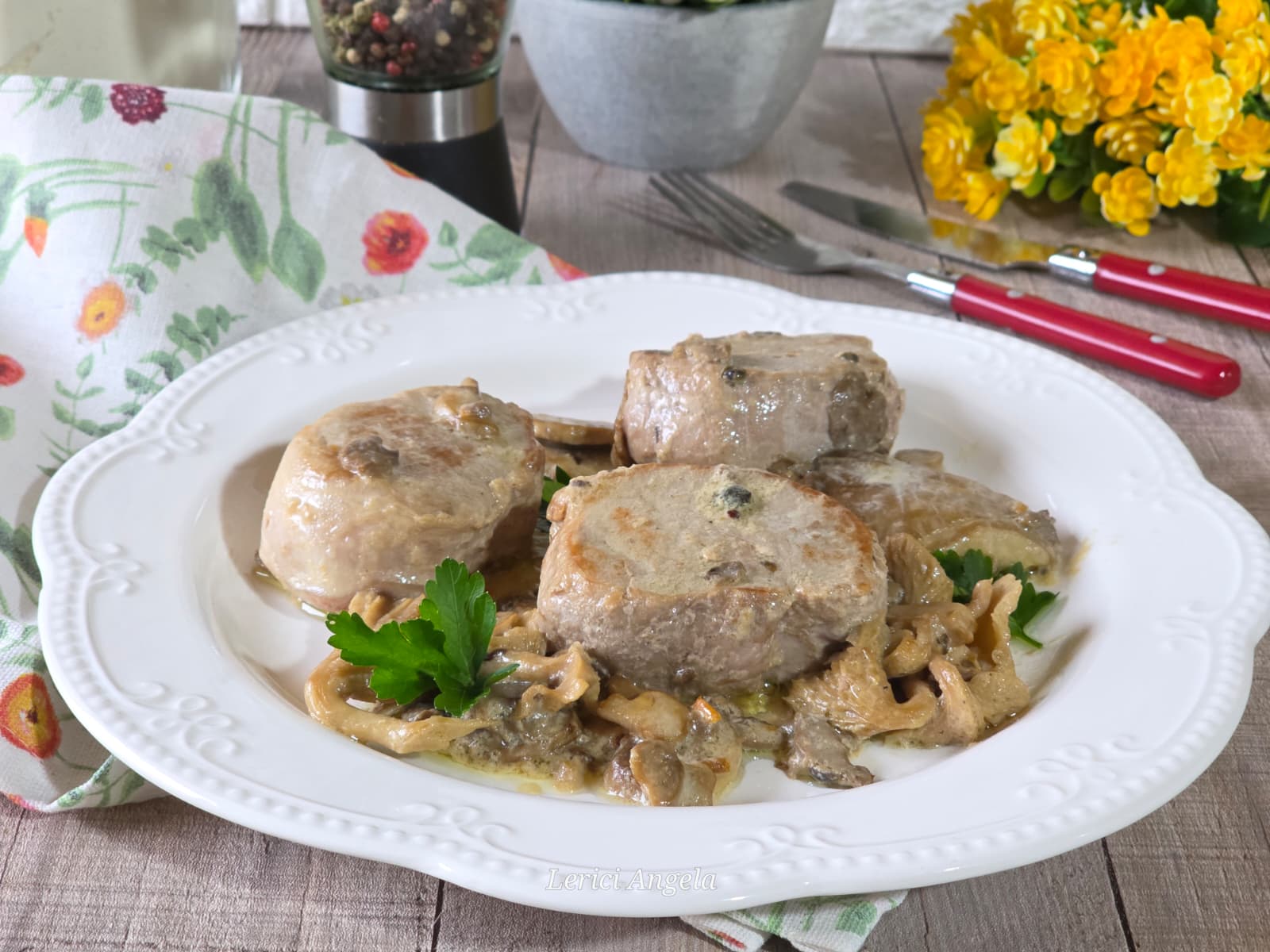 Creamy Pork Tenderloin with Mushrooms