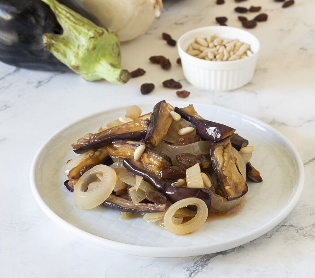 Eggplants in saor