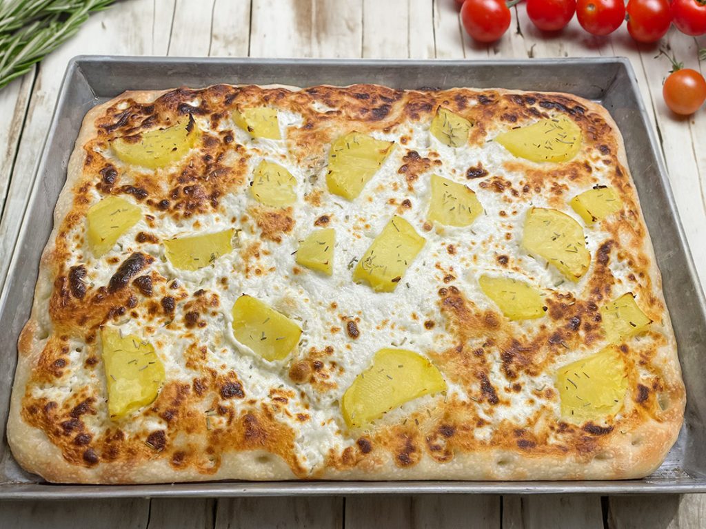 Focaccia with Stracchino and Potatoes