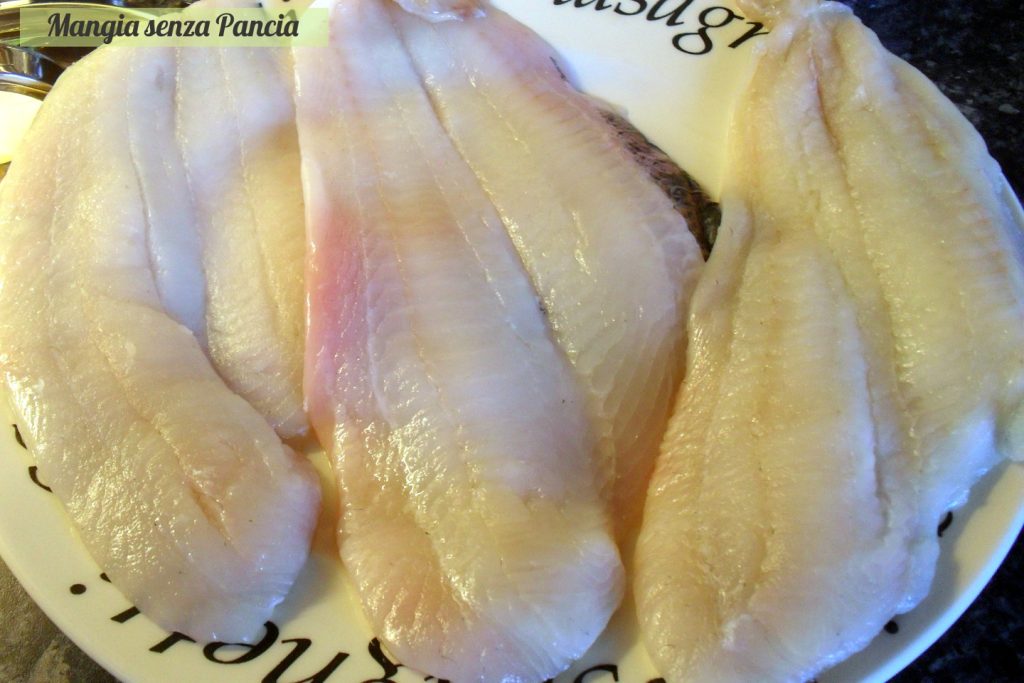 Ingredients for plaice fillets, Mangia senza Pancia