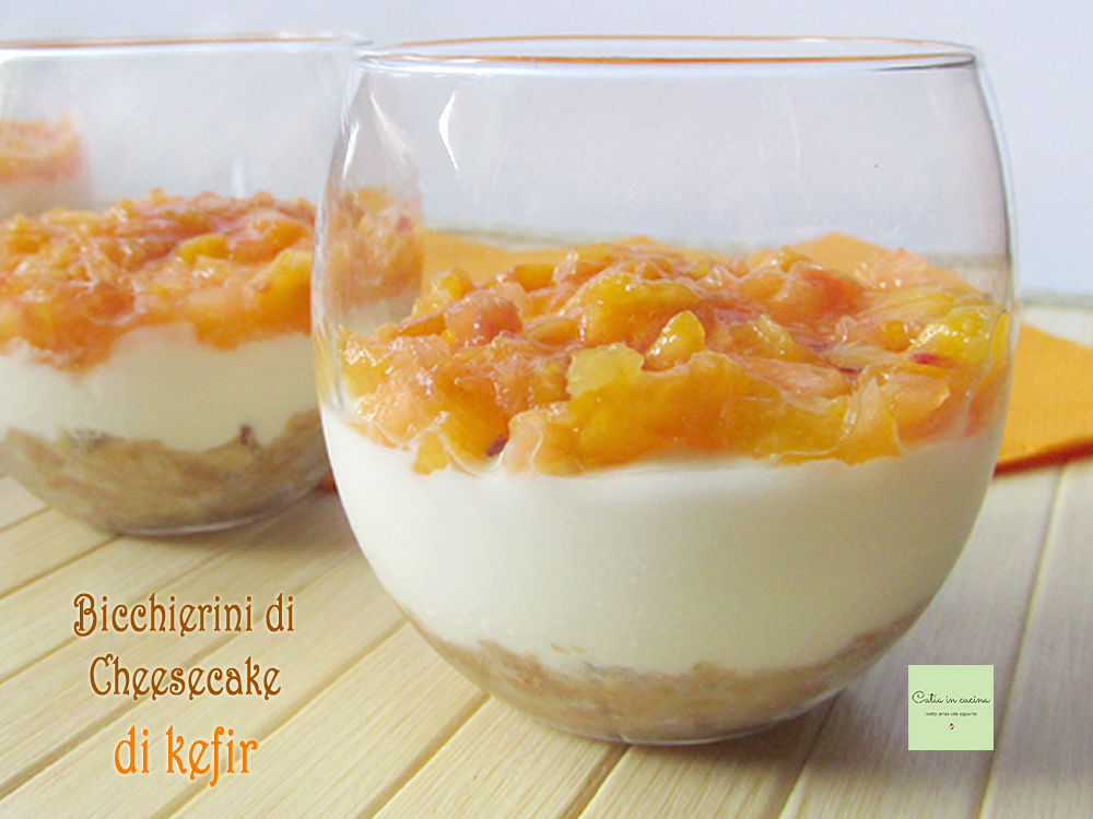 cheesecake di kefir al bicchiere