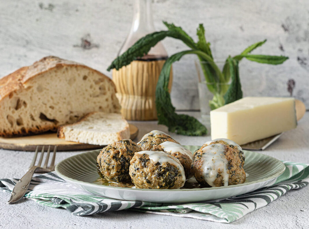 Meatballs with Lacinato Kale