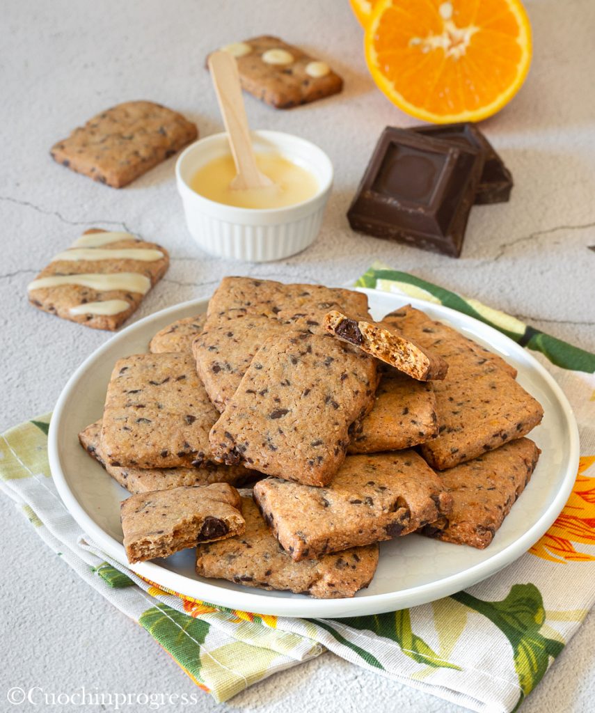 orange and chocolate cookies