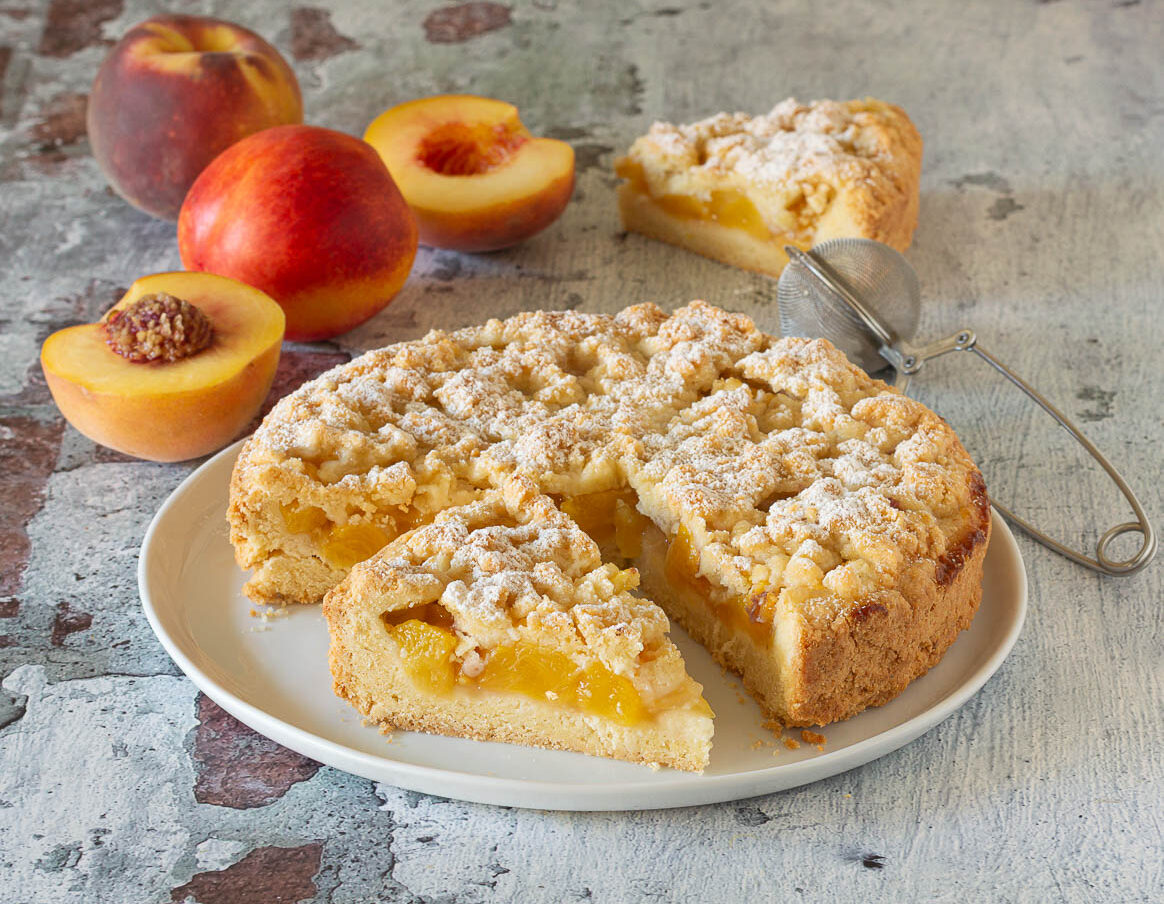 Peach Crumble Tart
