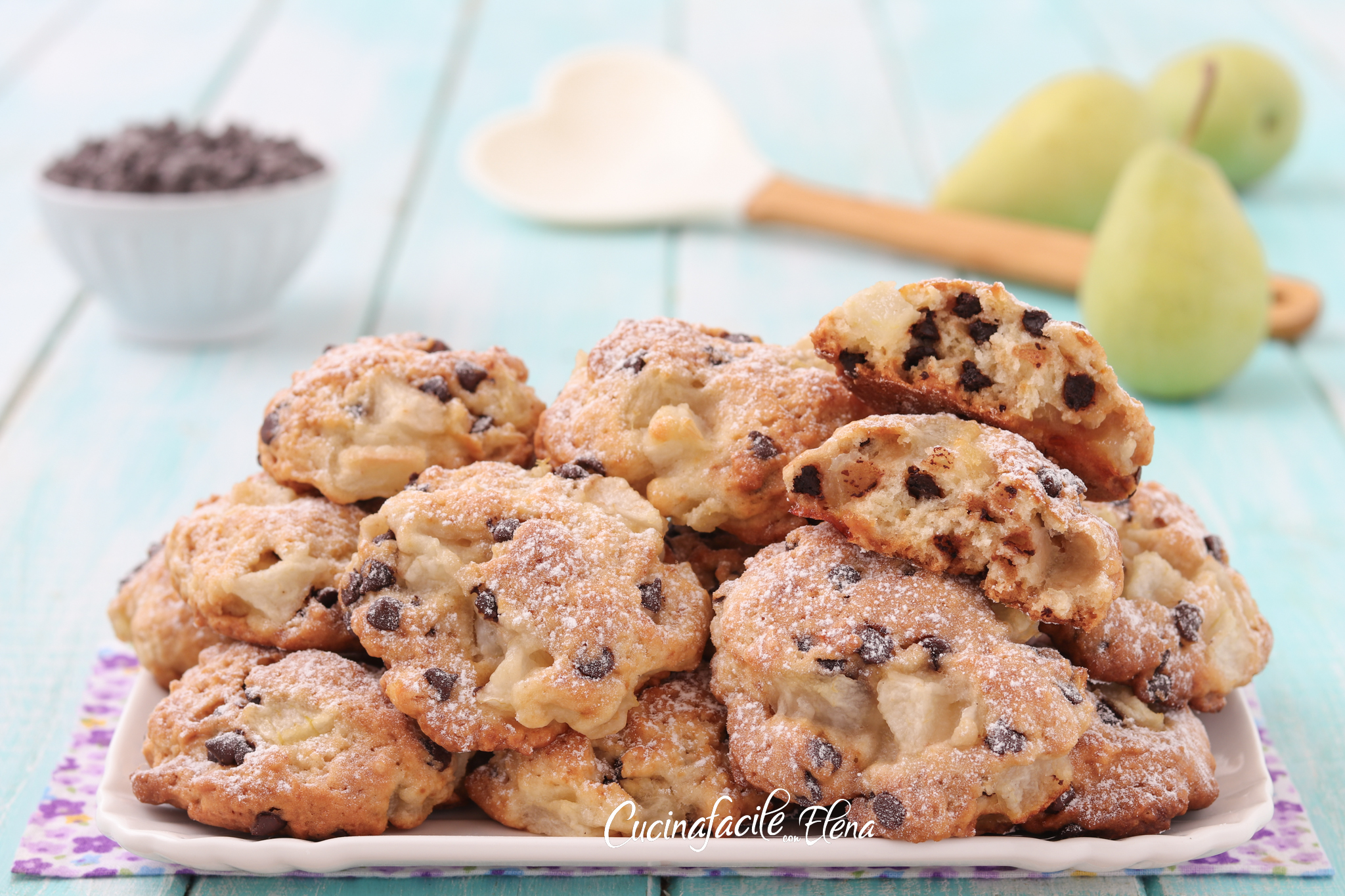 Pear and Chocolate Cookies