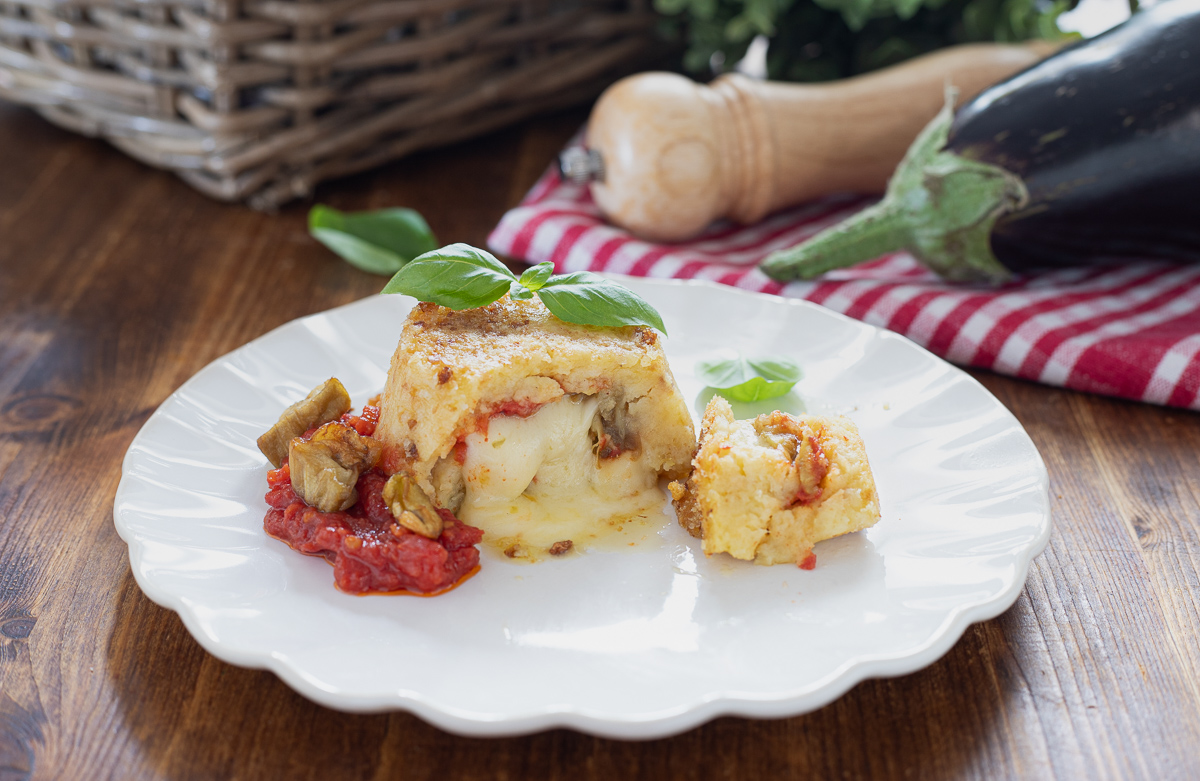 Potato Cakes with Eggplant