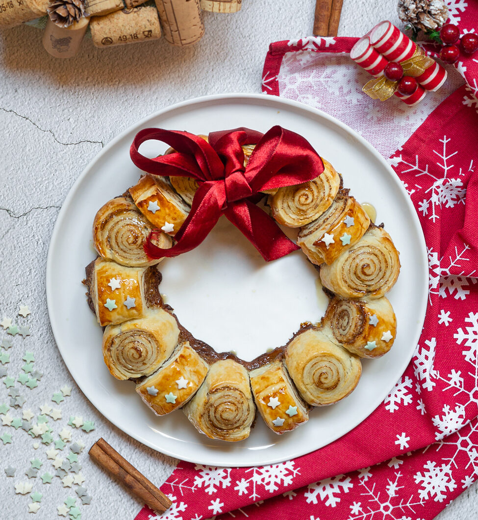 Puff Pastry Cinnamon Wreath