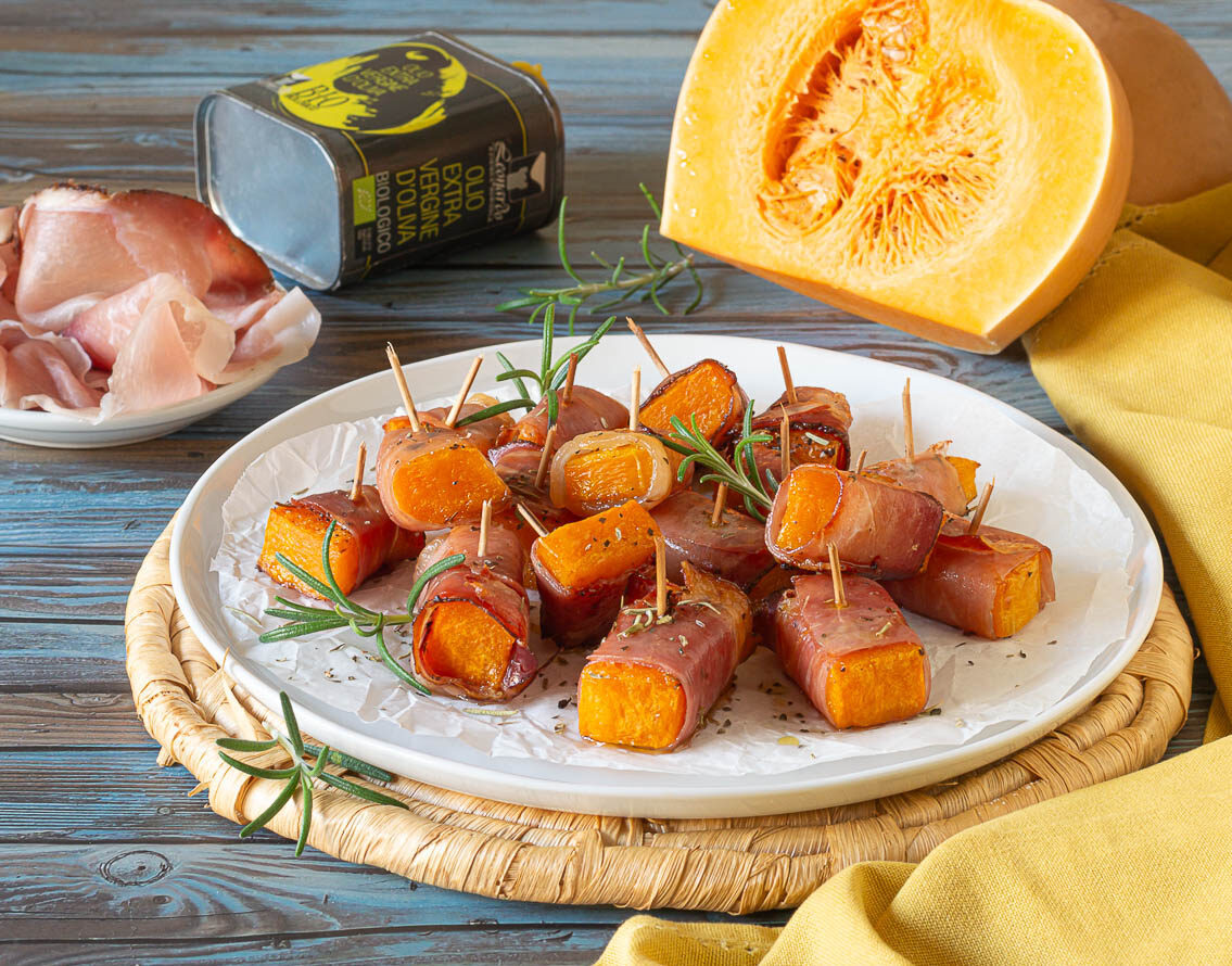 Pumpkin and Speck Bites