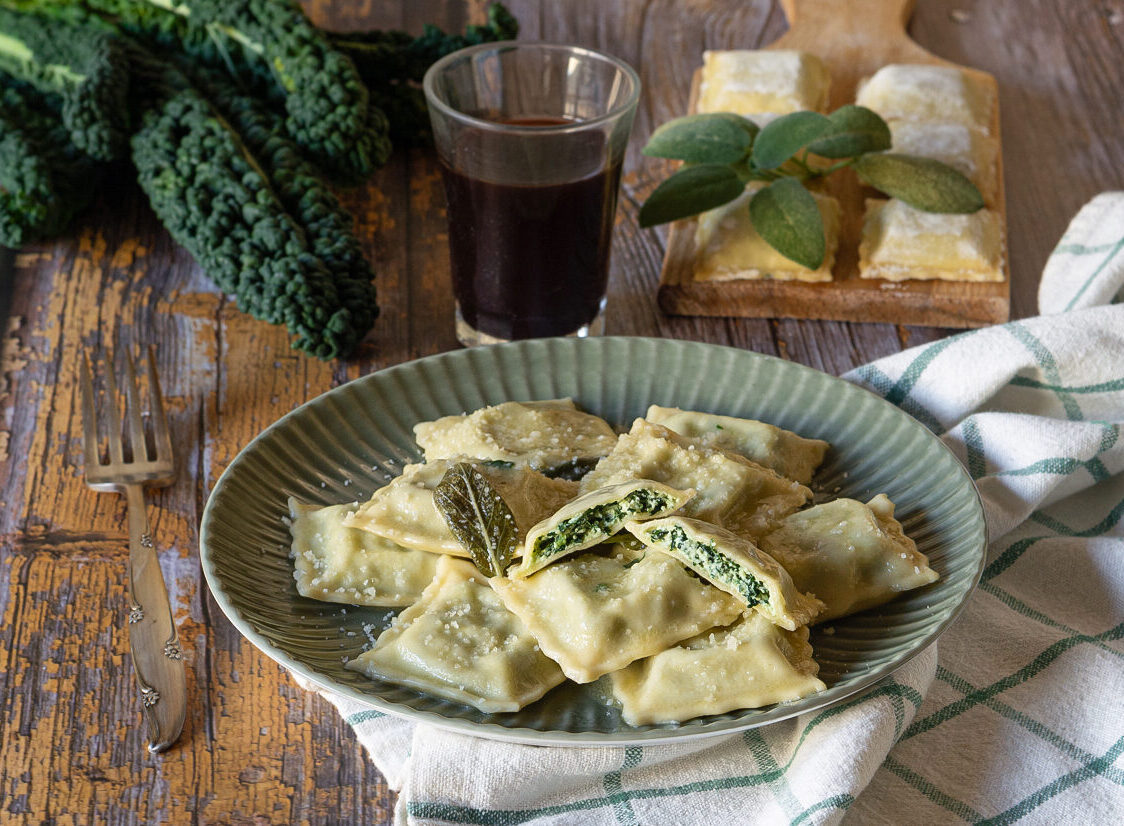 Ricotta and Tuscan Kale Ravioli