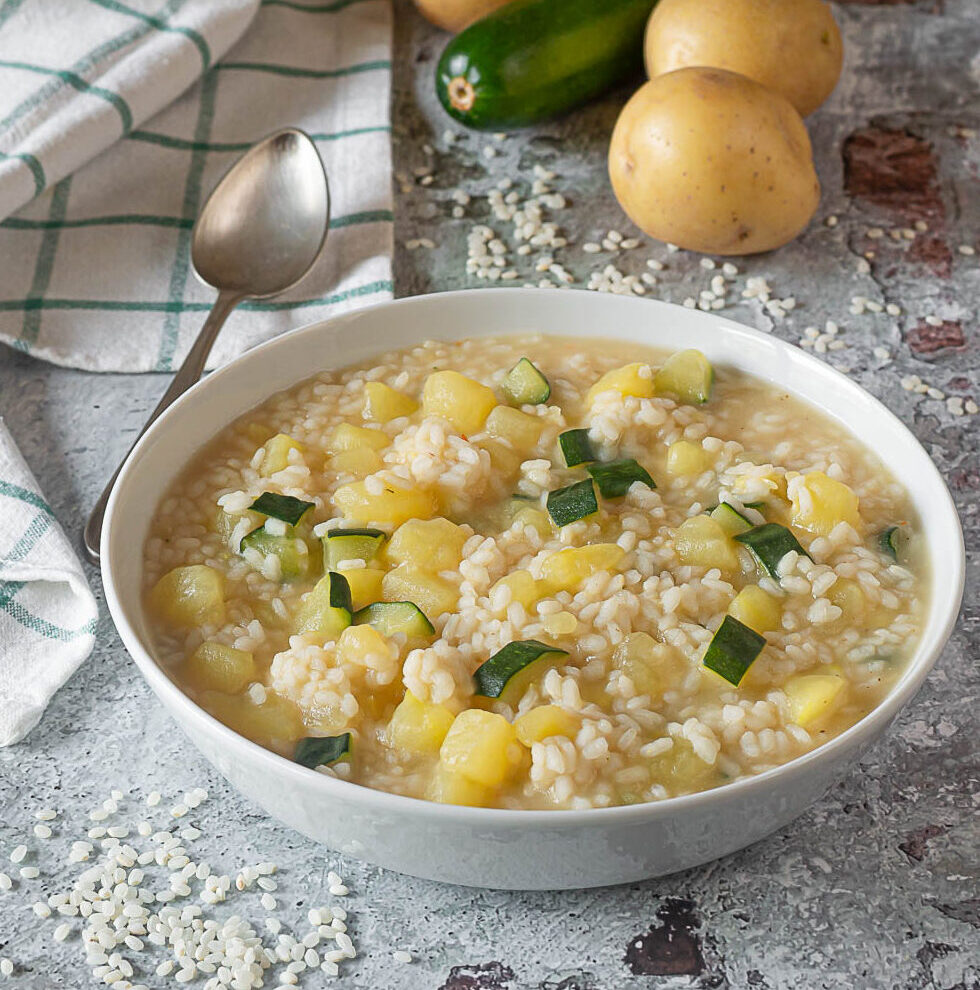 Rice, Potato and Zucchini Soup