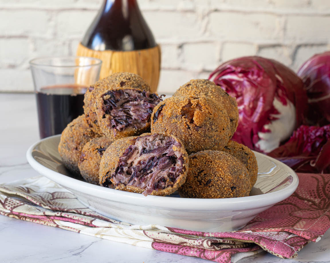 Ricotta and Radicchio Cheese Balls