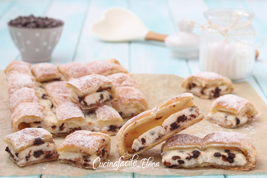 Ricotta Puff Pastries with Chocolate Chips