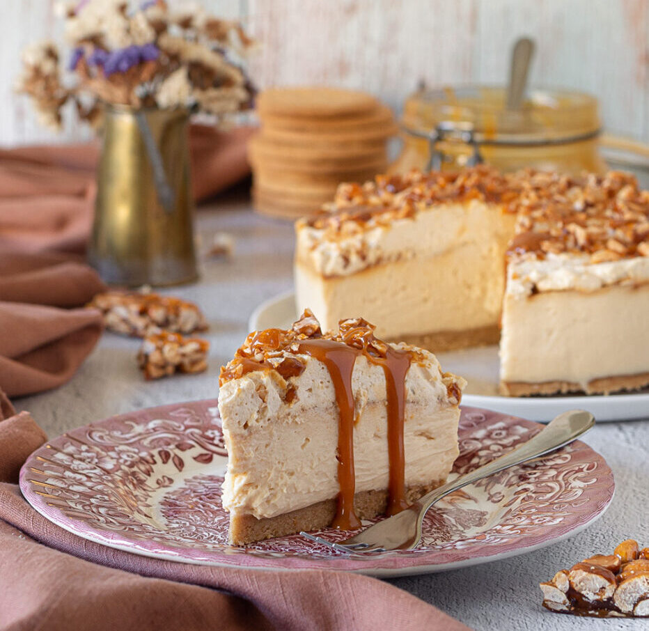 Salted Caramel Cheesecake without Gelatin