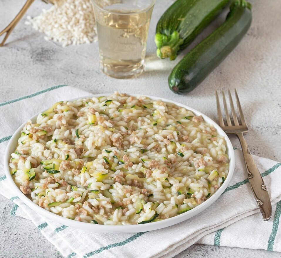 Sausage and Zucchini Risotto