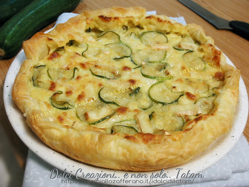 Savory Pie with Zucchini and Brie