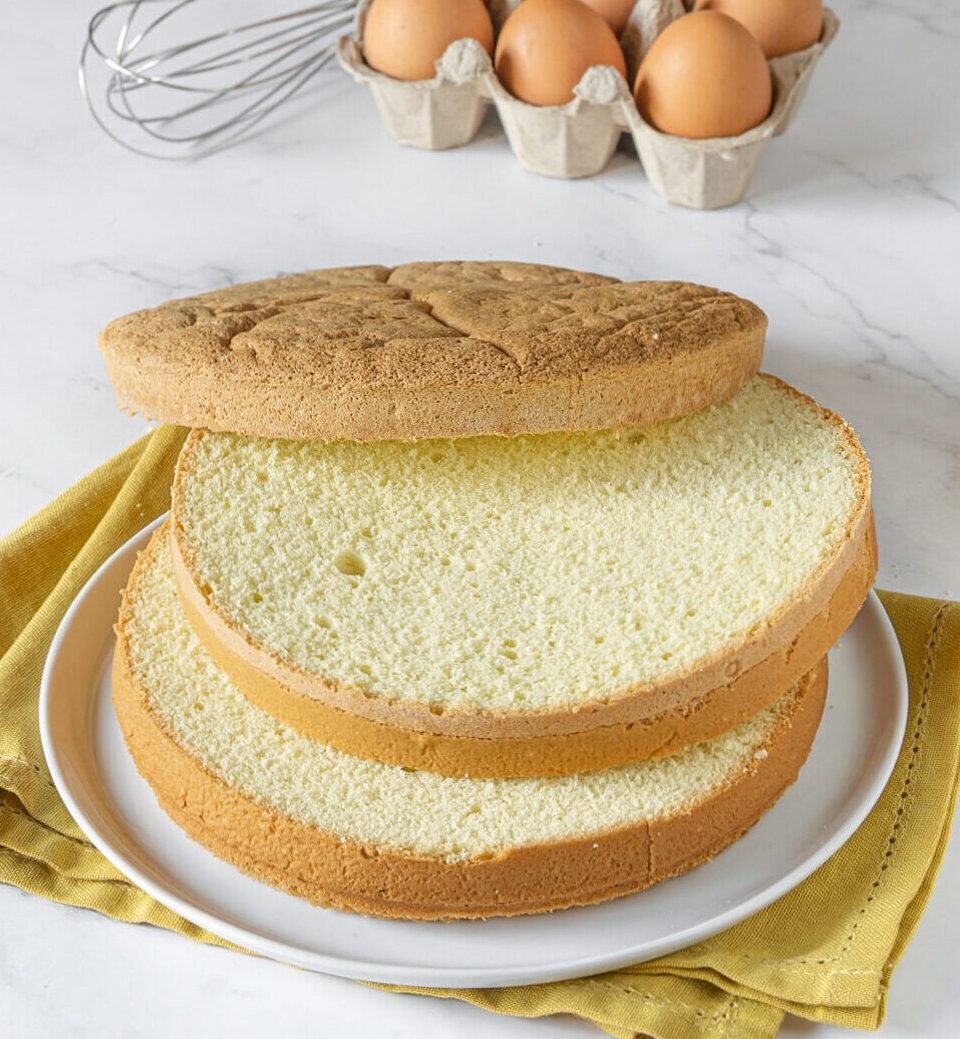 SPONGE CAKE: tall and super fluffy