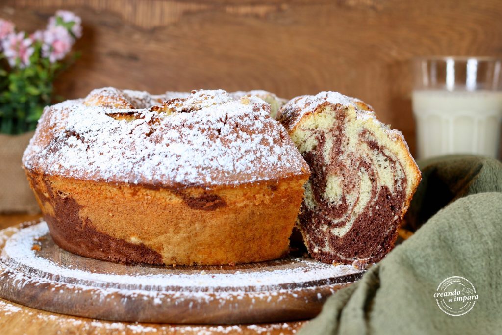 rustic two-tone cake