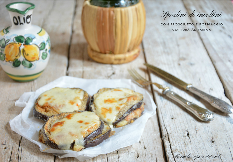 Eggplant Medallions with Ham and Cheese