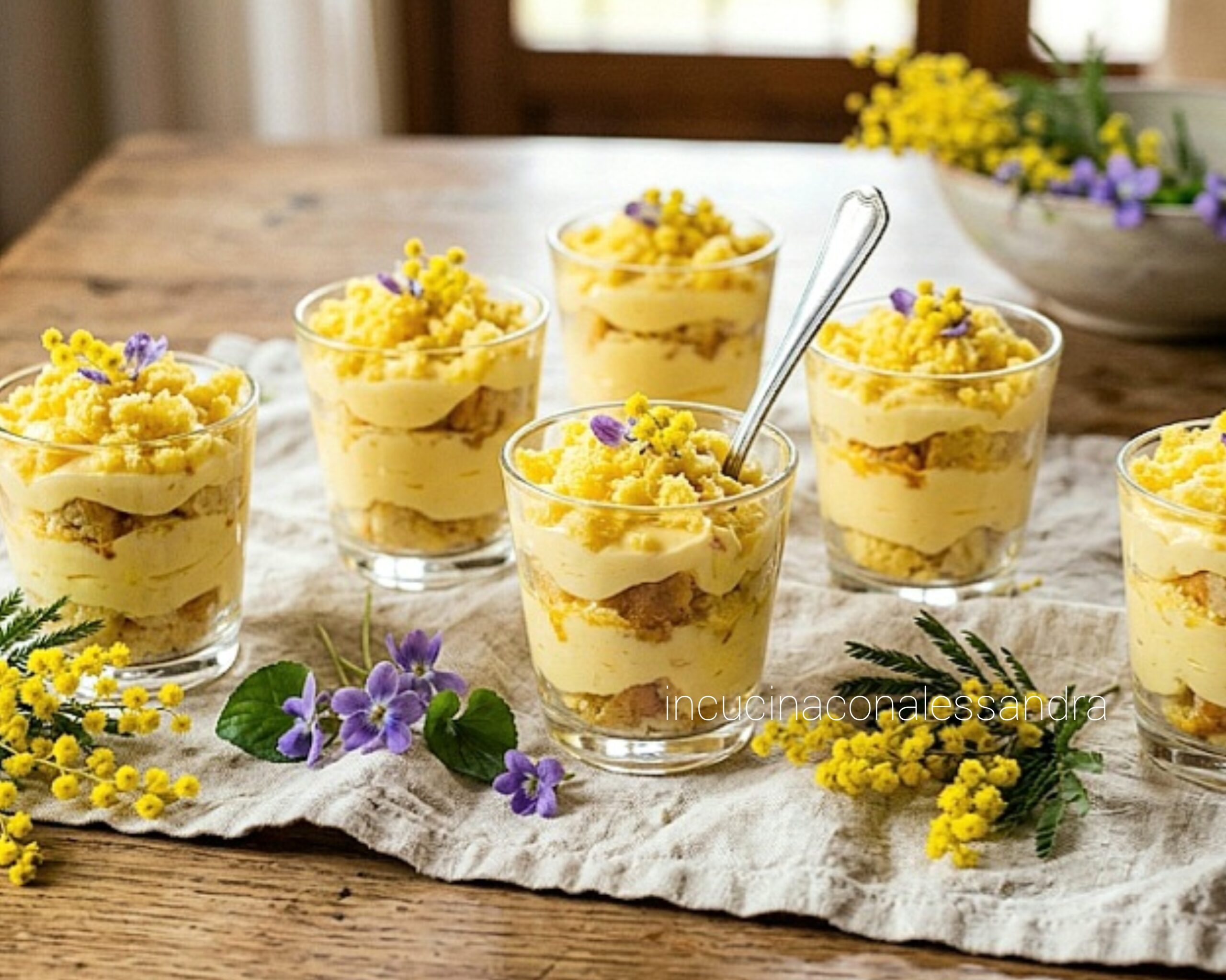 Mascarpone Mimosa Cups